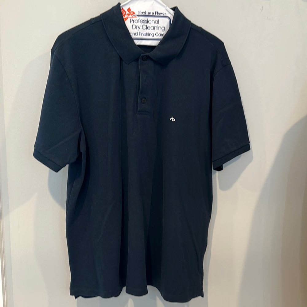 Rag and Bone navy polo in large.